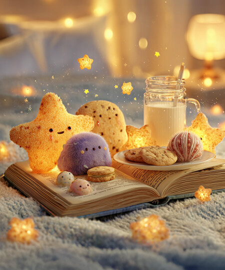 СКАЗКИ НА НОЧЬ С МОЛОКОМ И ПЕЧЕНЬЕМ